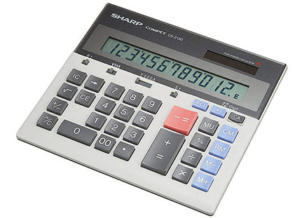 ماشین‌حساب حسابداری برند شارپ با گارانتی مادیران Sharp CS-2130